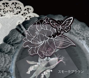 芍薬ミニプレートペアセット // NATURE(PEONY) 花・コースター・グラストッパー
