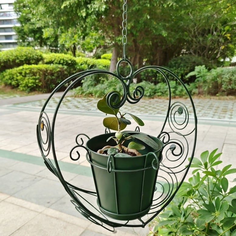 シャビーシック アンティーク アイアン製 ハンギングフラワー