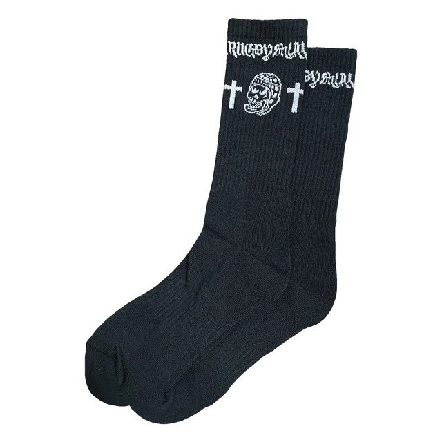 【YBC】RUGBY SKULL Middle Socks