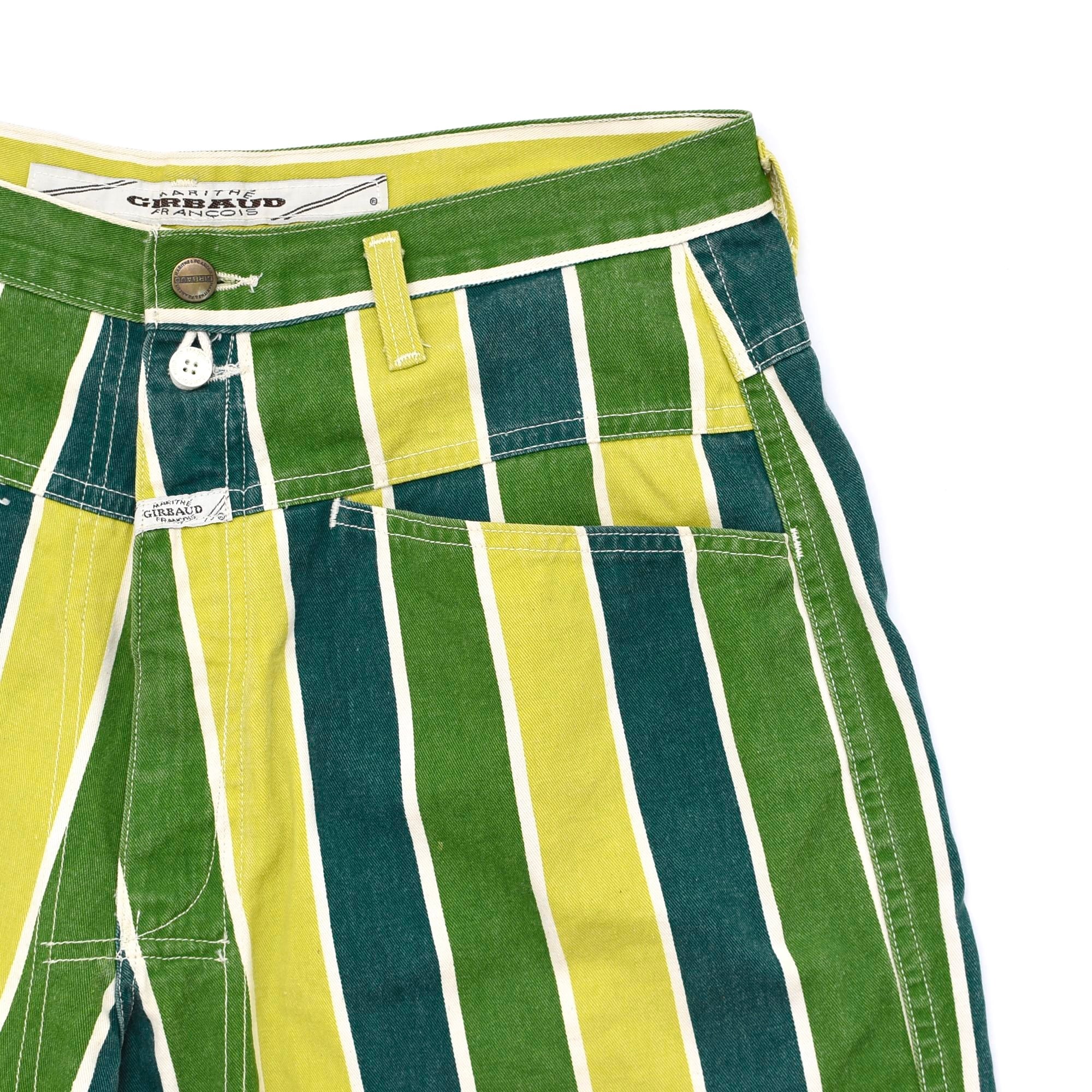 90's Marithe Francois Girbaud multi stripe shorts | 古着屋 grin