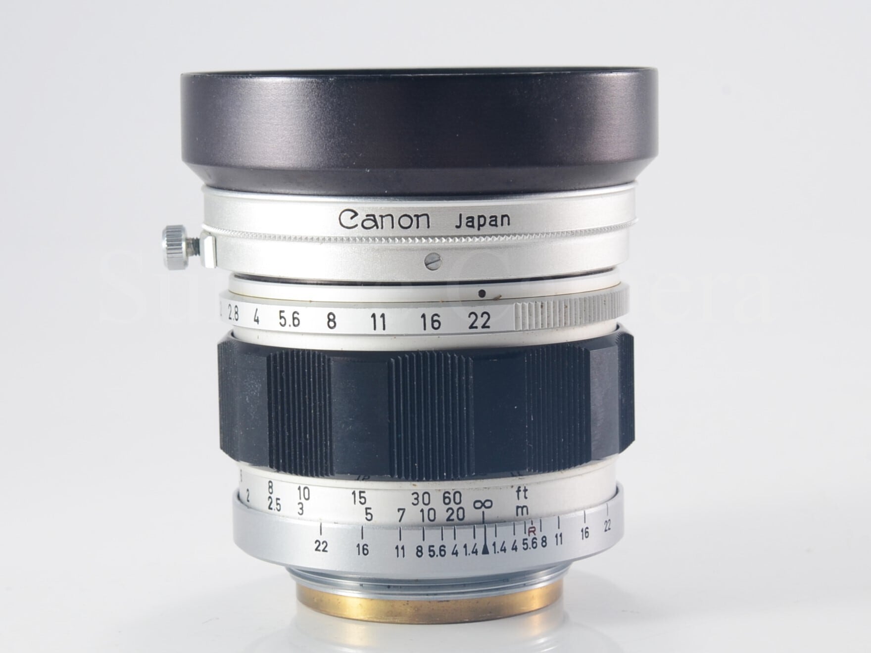 日本製ズミルックス】Canon 50mm F1.4 II L39 整備済 純正フード付