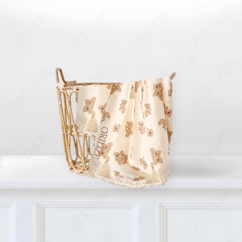 ブランケット おくるみ テディベア