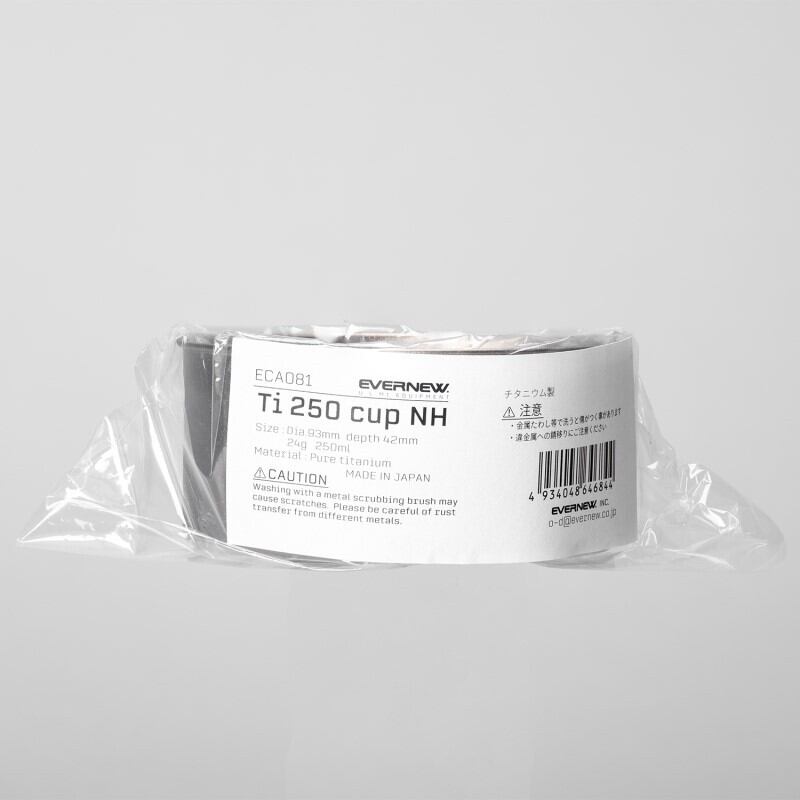 EVERNEW Ti 250 CUP NH | YAU Azumino Outdoor Gear & Equipment