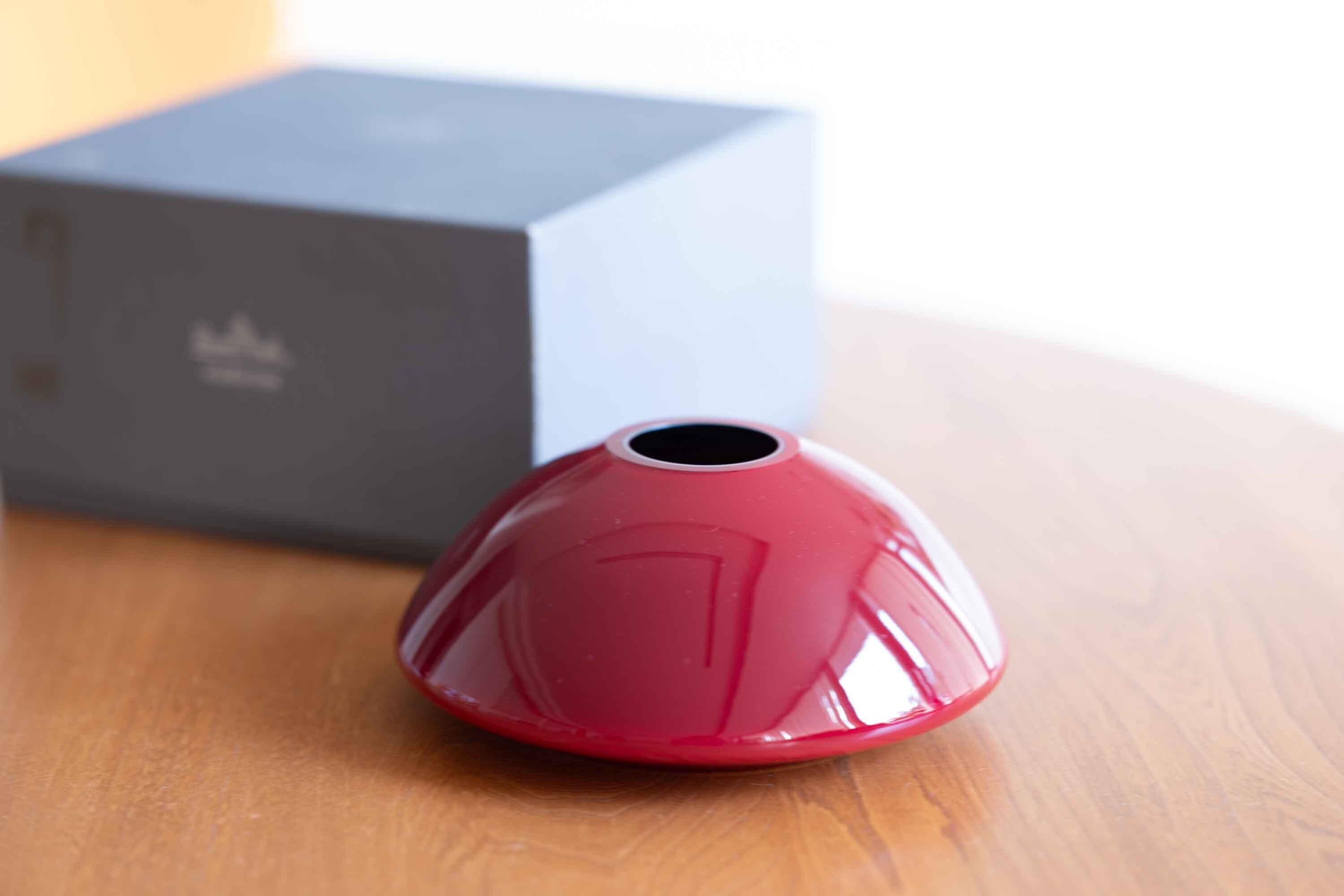 25ローゼンタール赤のガラス おそらく Tapio Wirkkala (Finland, 1915-1985) デザイン