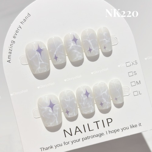 NK220　ネイルチップ　サイズXS/S/M