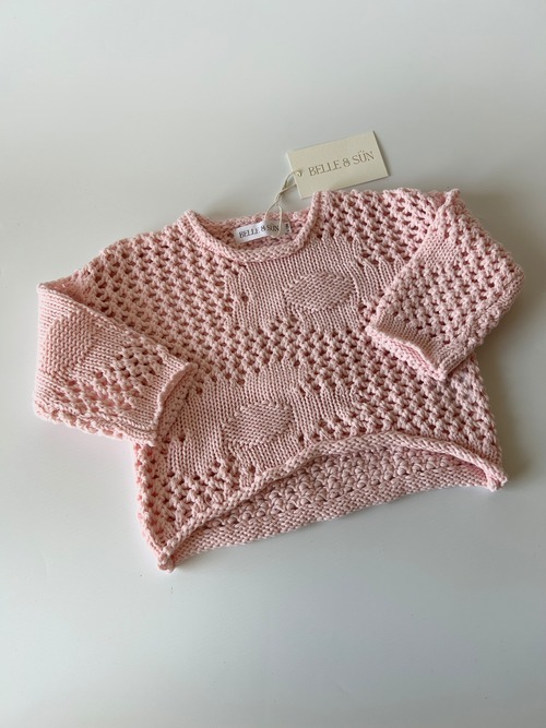 【belle&sun】Crochet Pullover - Cherry Blossom