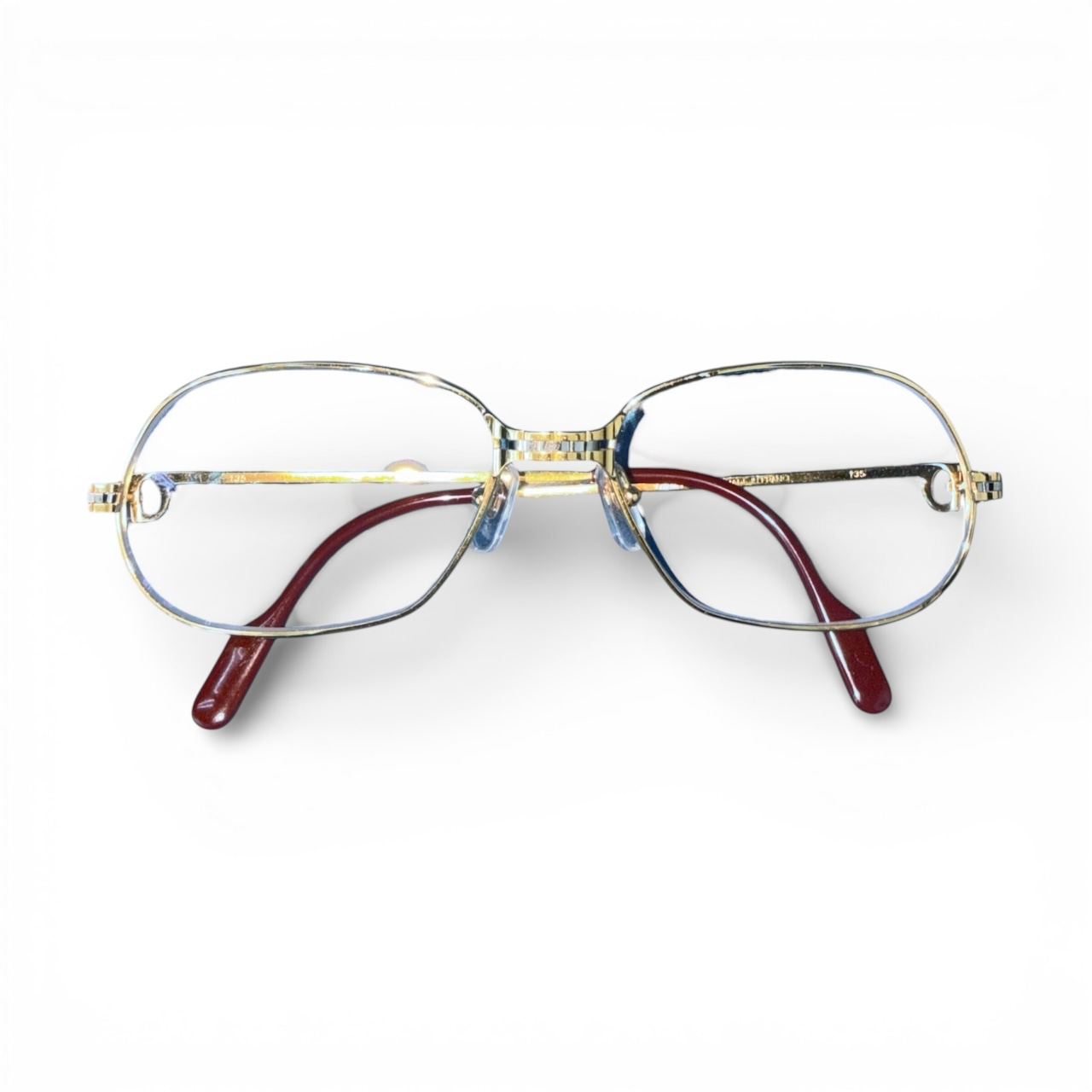 【Cartier 】 カルティエ Cデコール ゴールドフレーム ヴィンテージ アイウェア 眼鏡 1989年製