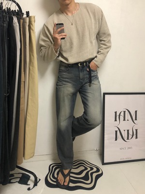 Ribbed Velour Deck Cropped Knit (4color)