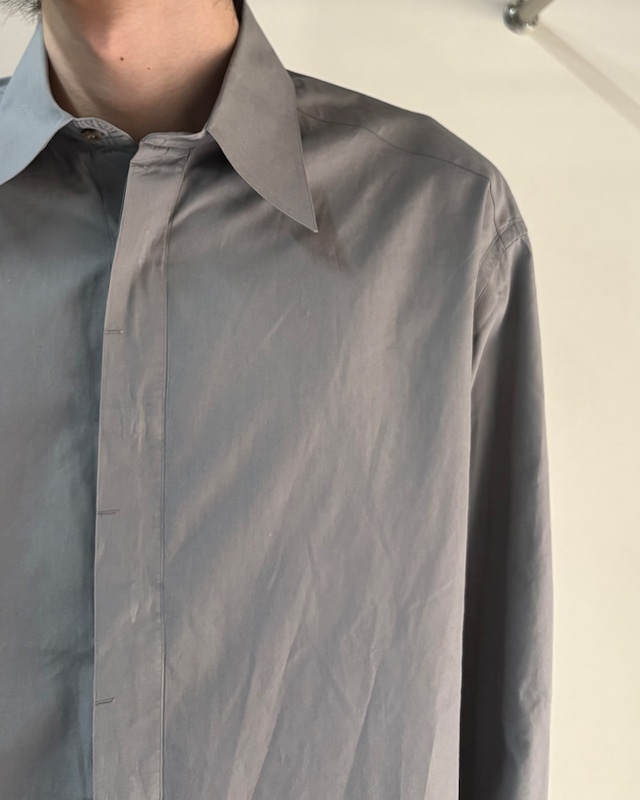 【Salvatore Ferragamo】grey minimal shirt
