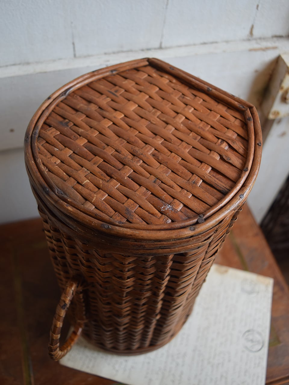 円筒型 パニエ カゴバッグ | Brocante de La Cocotte （フランス