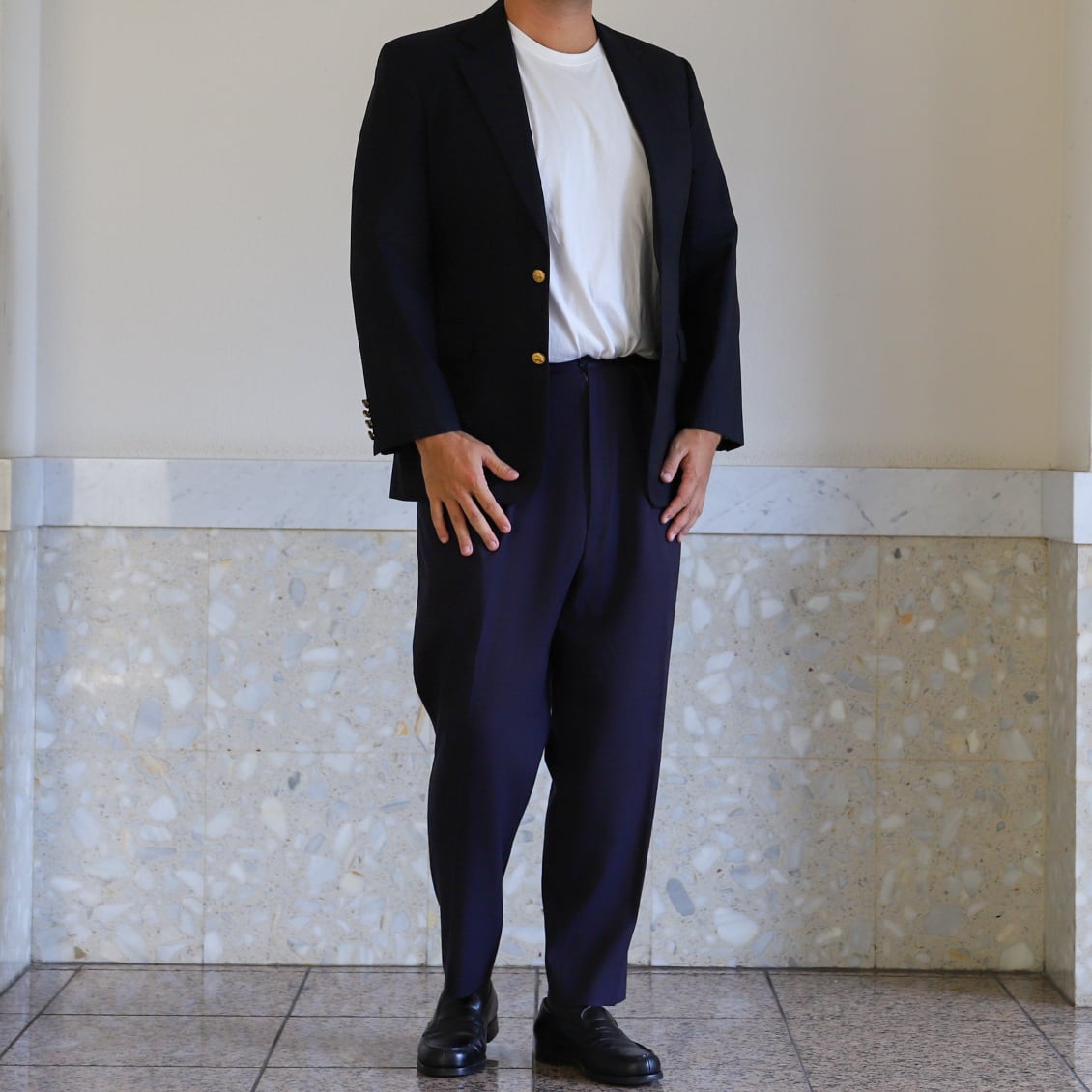 極美品】BROOKS BROTHERS Loro Piana Made in Canada wool Navy blazer