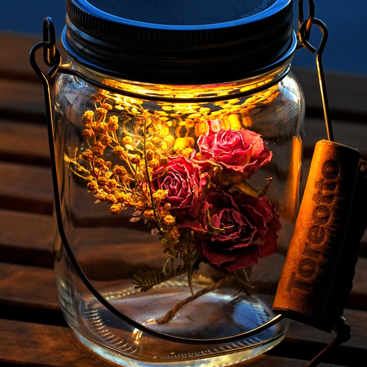 【クリスマスギフト】sonnenglas mini アンティークローズ&ミモザ1