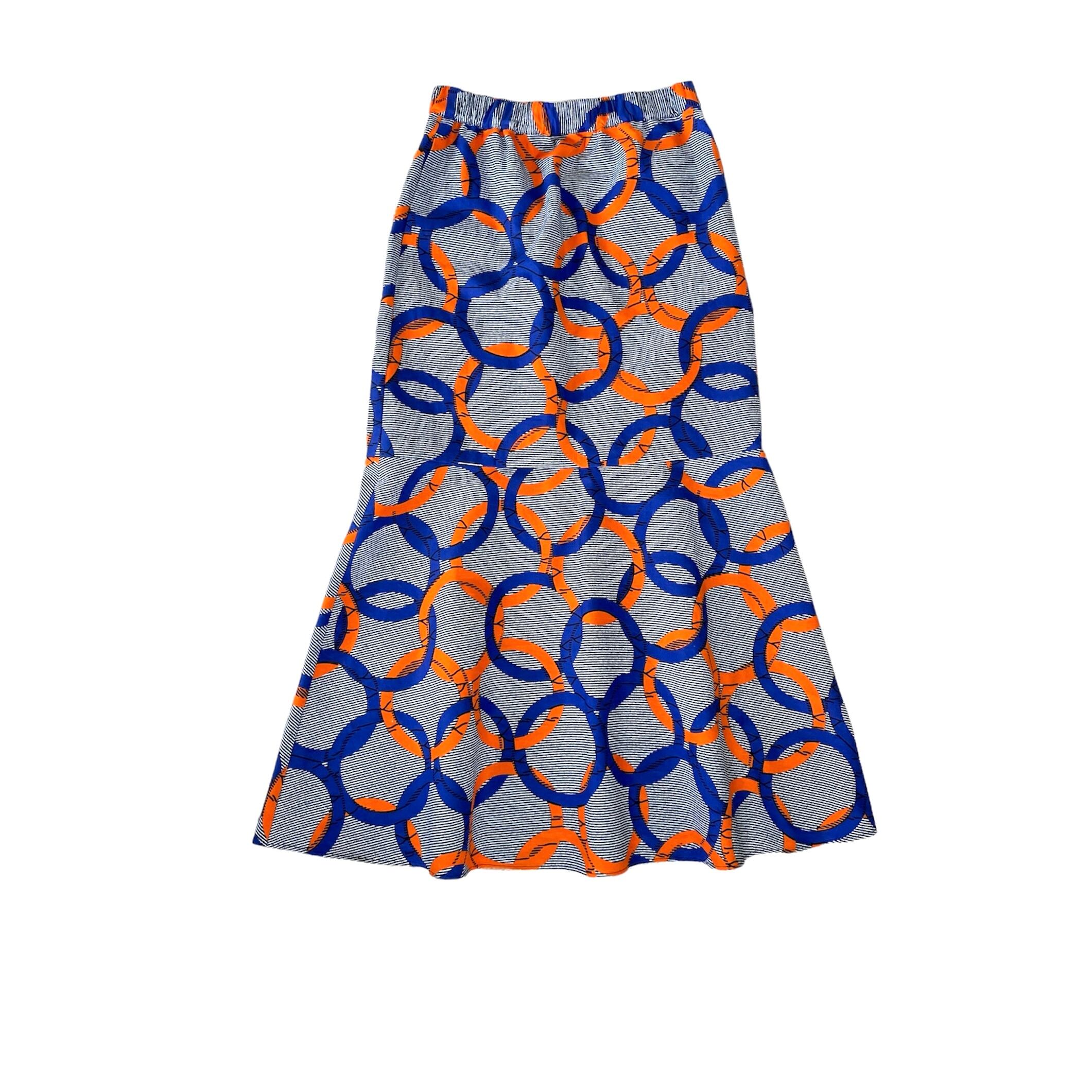 アフリカンプリント　マーメイドスカート アフリカンプリントマーメイドスカート