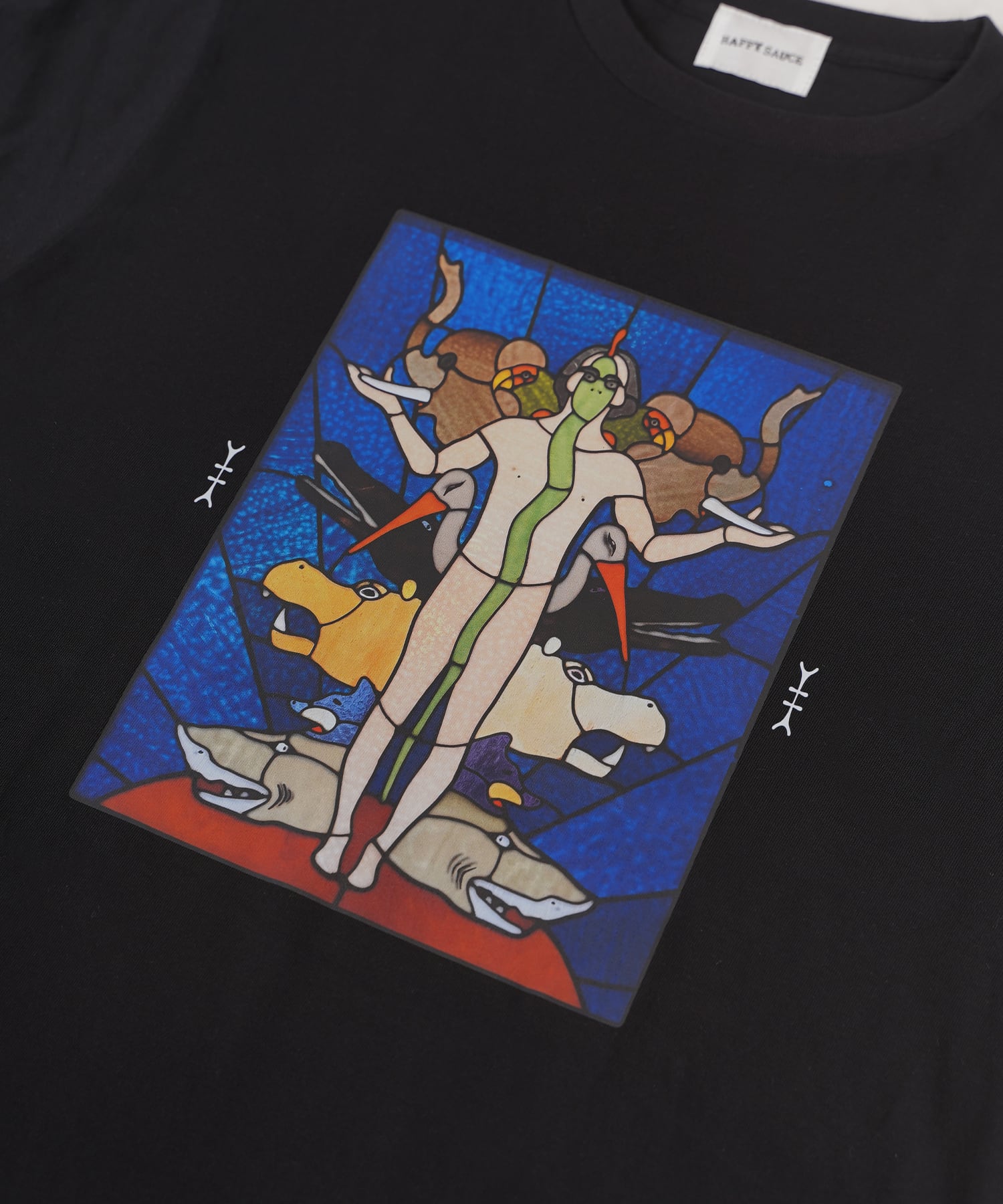 STAINED GLASS PRINT LONG SLEEVE［HSC015］ | HAPPY SAUCE
