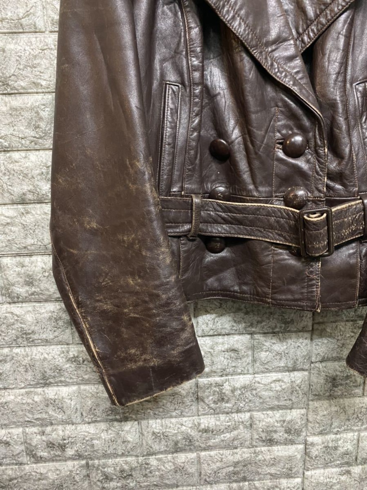 1940s GERMANY Vintage WWⅡ Germok レザーライダース ジャケット 