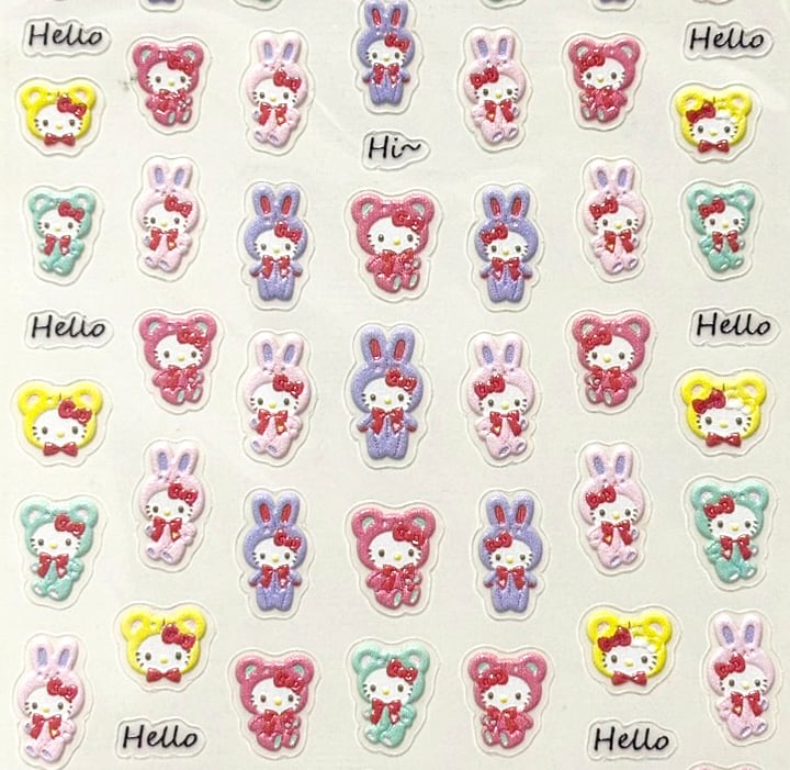 ハローキティ☆TC064 サンリオ 5Dネイルシール ネイルステッカー | Pay ID