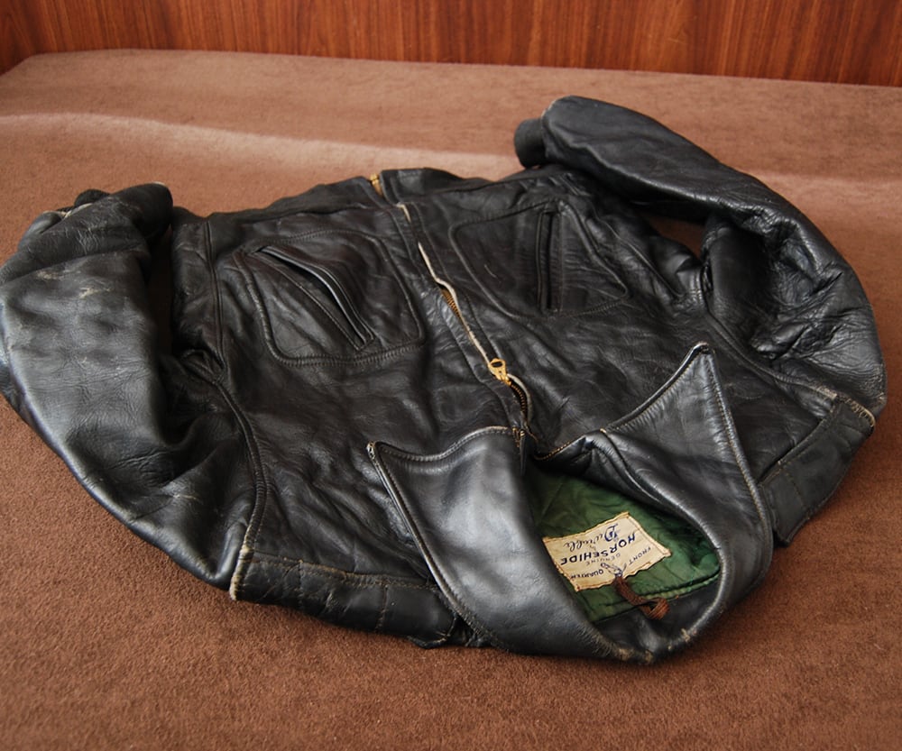 50s Durable HORSE HIDE BOMBER JACKET | SECOND TIME GLORY