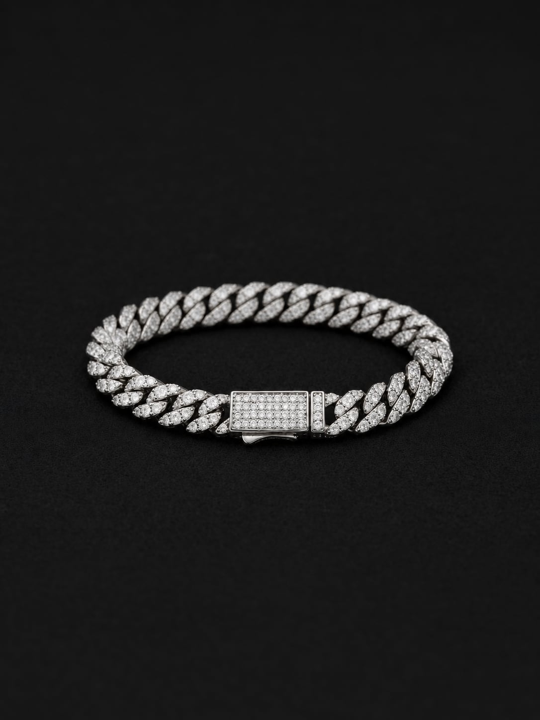 【6mm】Miami Chain Bracelet -Gold/Silver-