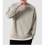 リラックスフィット クルーネック長袖 Tシャツ af0081