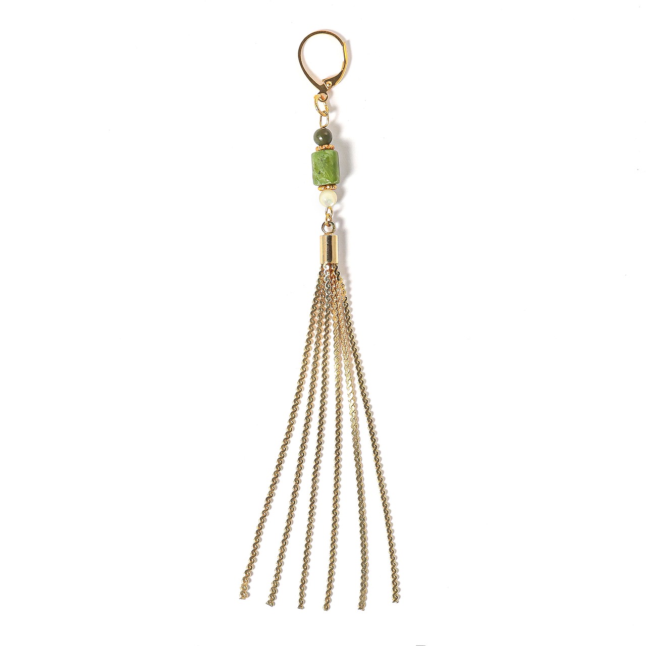 【LOVEBUZZ】ピアス：アシメントリーフリンジ