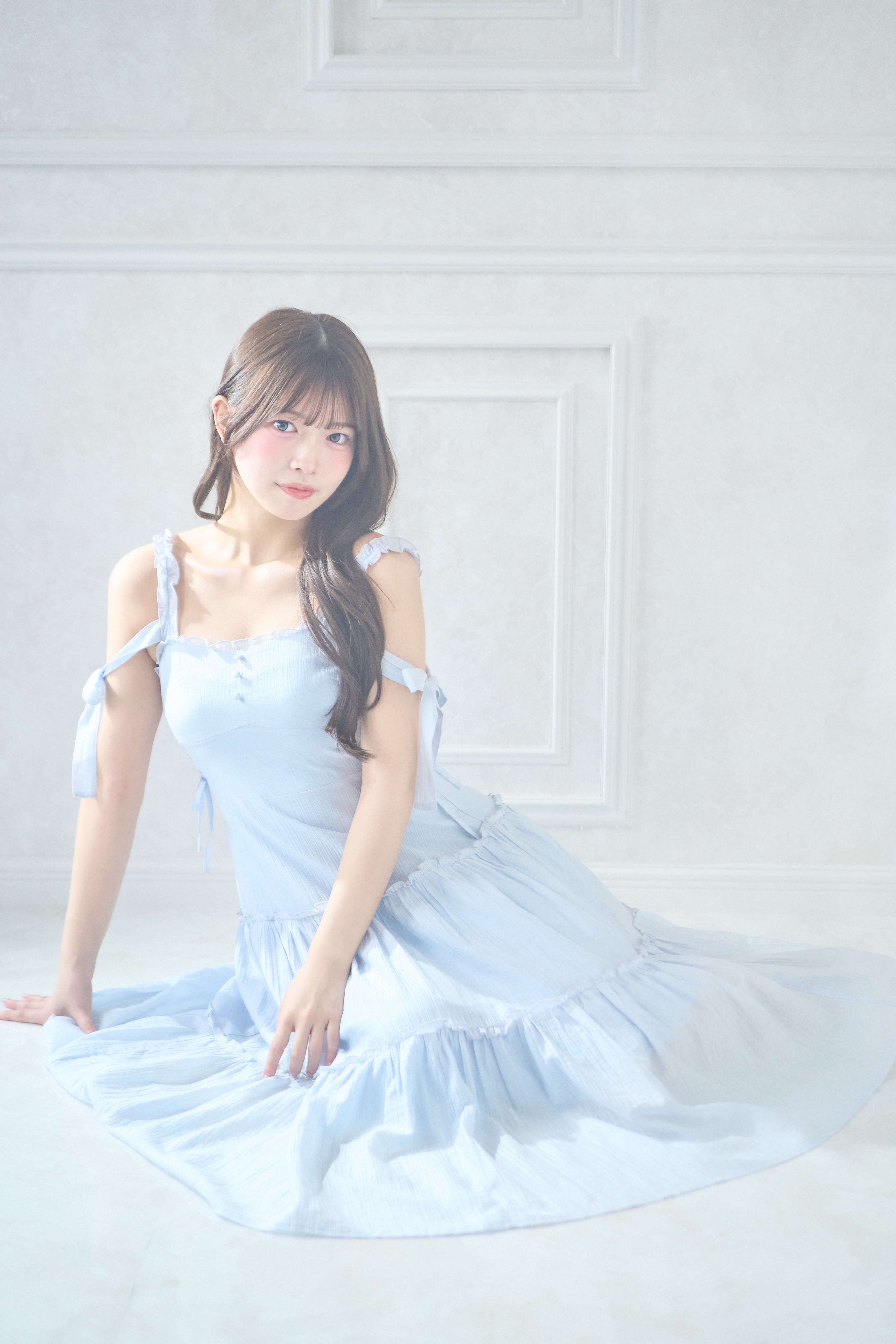 milky ribbon tiered op