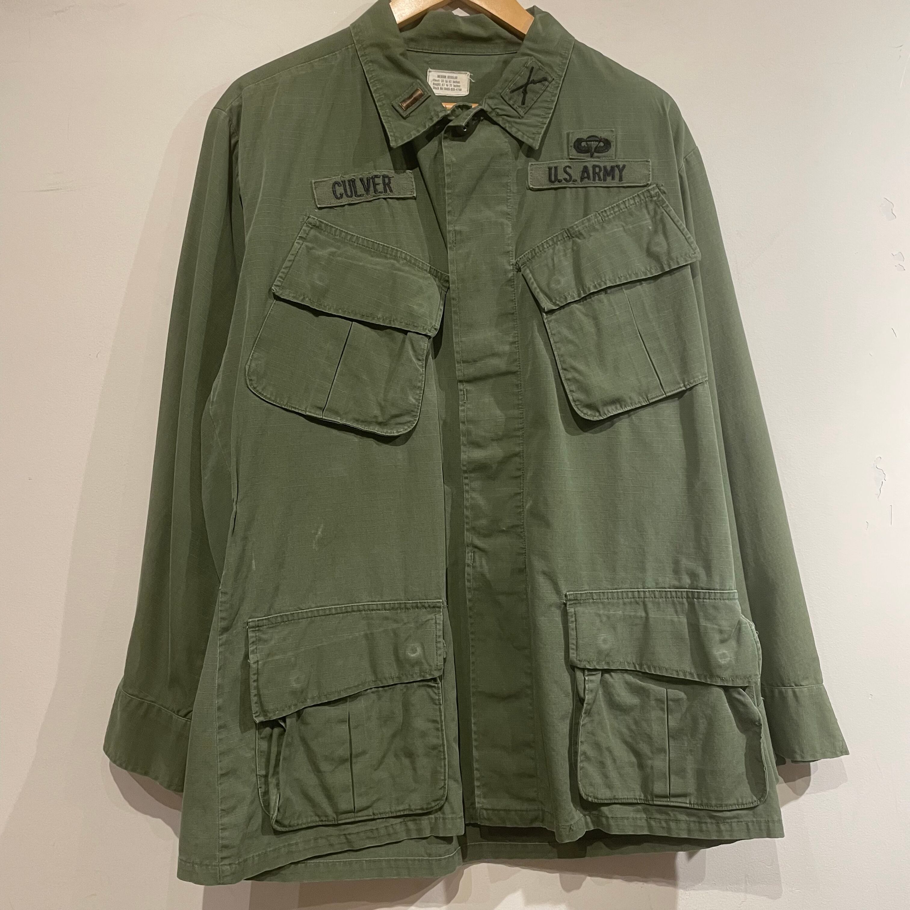 70s U.S.ARMY JUNGLE FATIGUE JACKET 