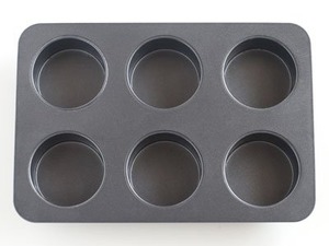 【人気】cotta cottaオリジナルマフィン型(6個取) グレー 26×17.5×3.5cm 85667