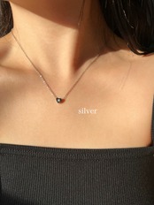 Mini heart letter necklace