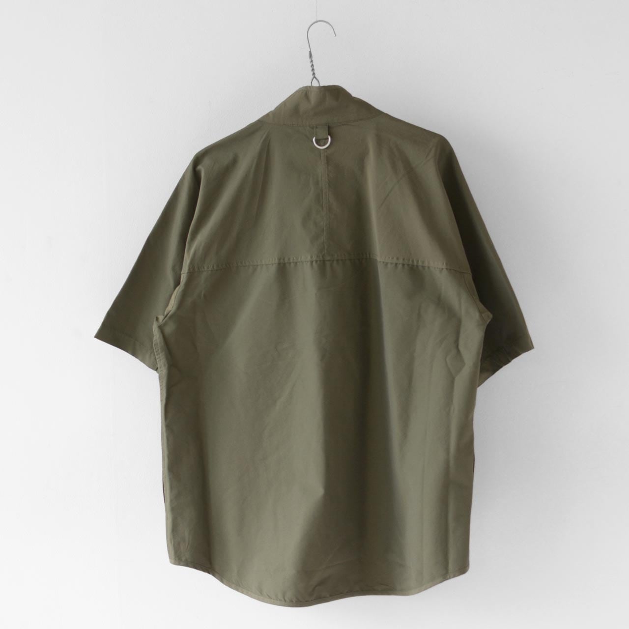 KAVU [カブー] 60/40 F/Z Throw Shirts [19821208] 60/40  フルジップスローシャツ・コットンナイロン・ショートスリーブ・ジップアップ・スタンドカラー・キャンプ・タキビ・アウトドア・MEN'S [2023SS]  | refalt online store