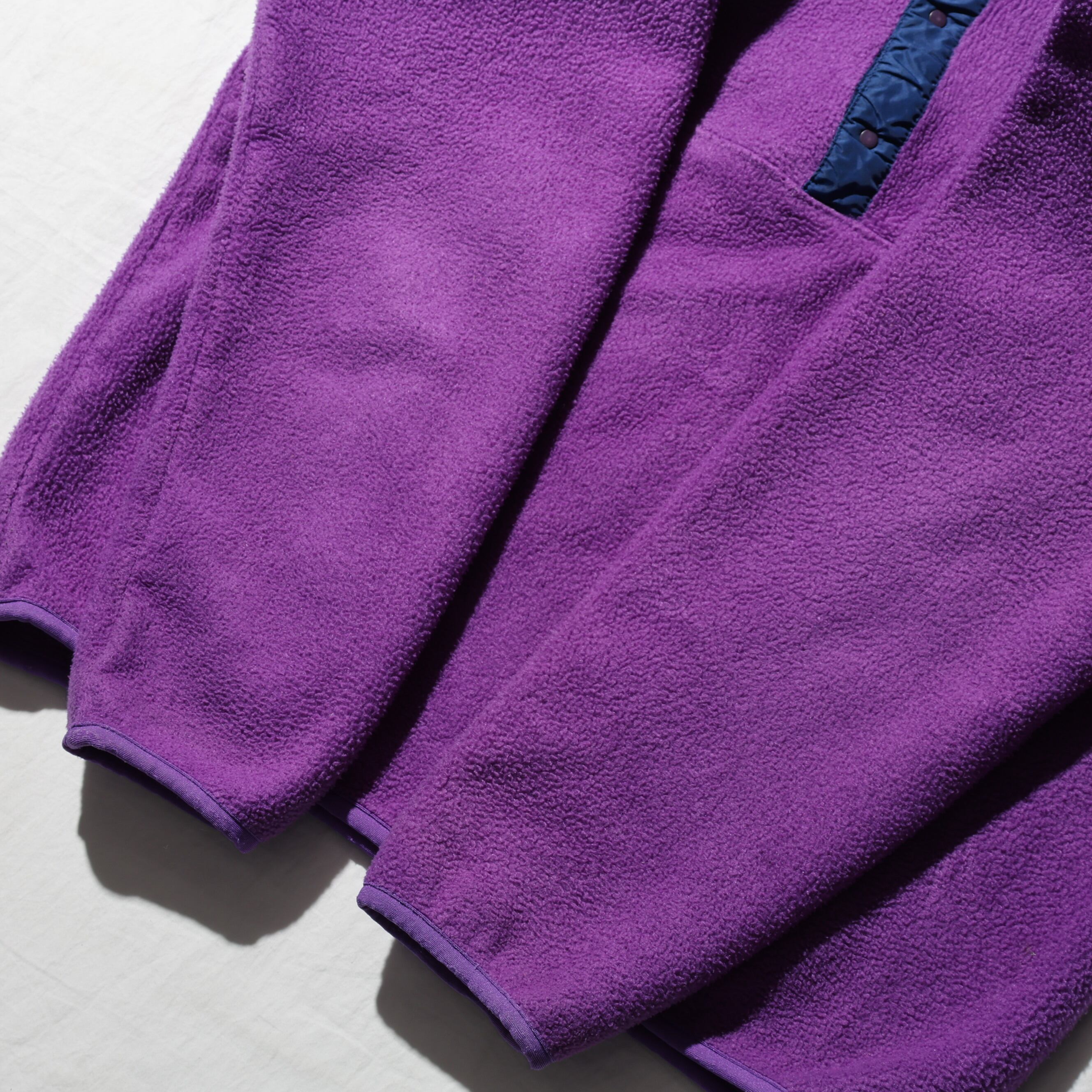patagonia スナップt イエロー×パープル 前立てナイロン sizeM メンズ 