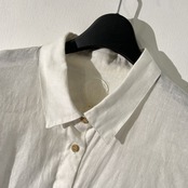 ZYGA Lin’n Laundry リネン100% ズィガ ラン ランドリー シャツ ワンピース サイズ L /ホワイト/レディース/リトアニアリネン