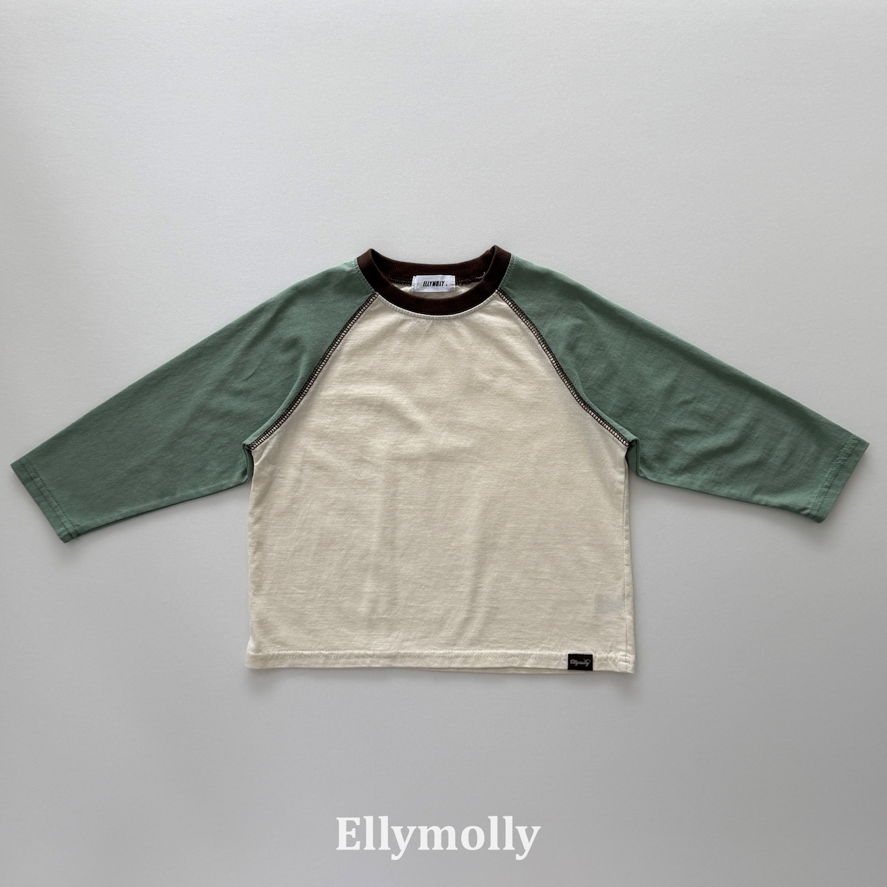 【取寄/韓国直送】Elly molly カラーブロックラグランTシャツ|秋服|韓国子供服|26/AT
