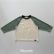 【取寄/韓国直送】Elly molly カラーブロックラグランTシャツ|秋服|韓国子供服|26/AT