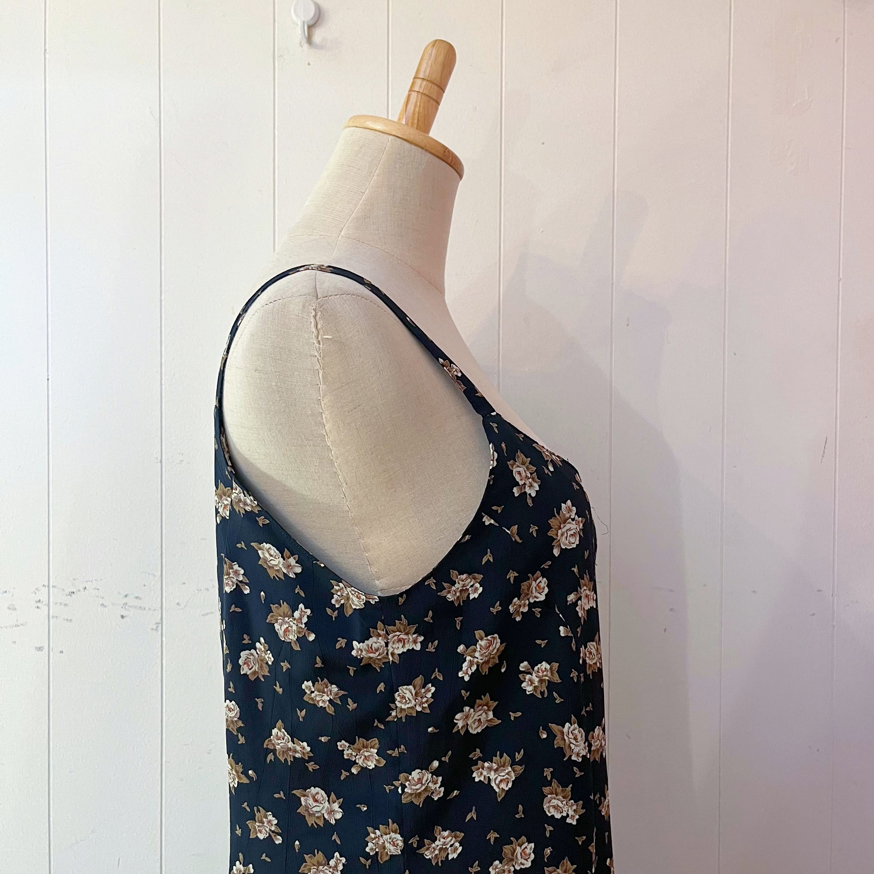 white rose camisole one-piece