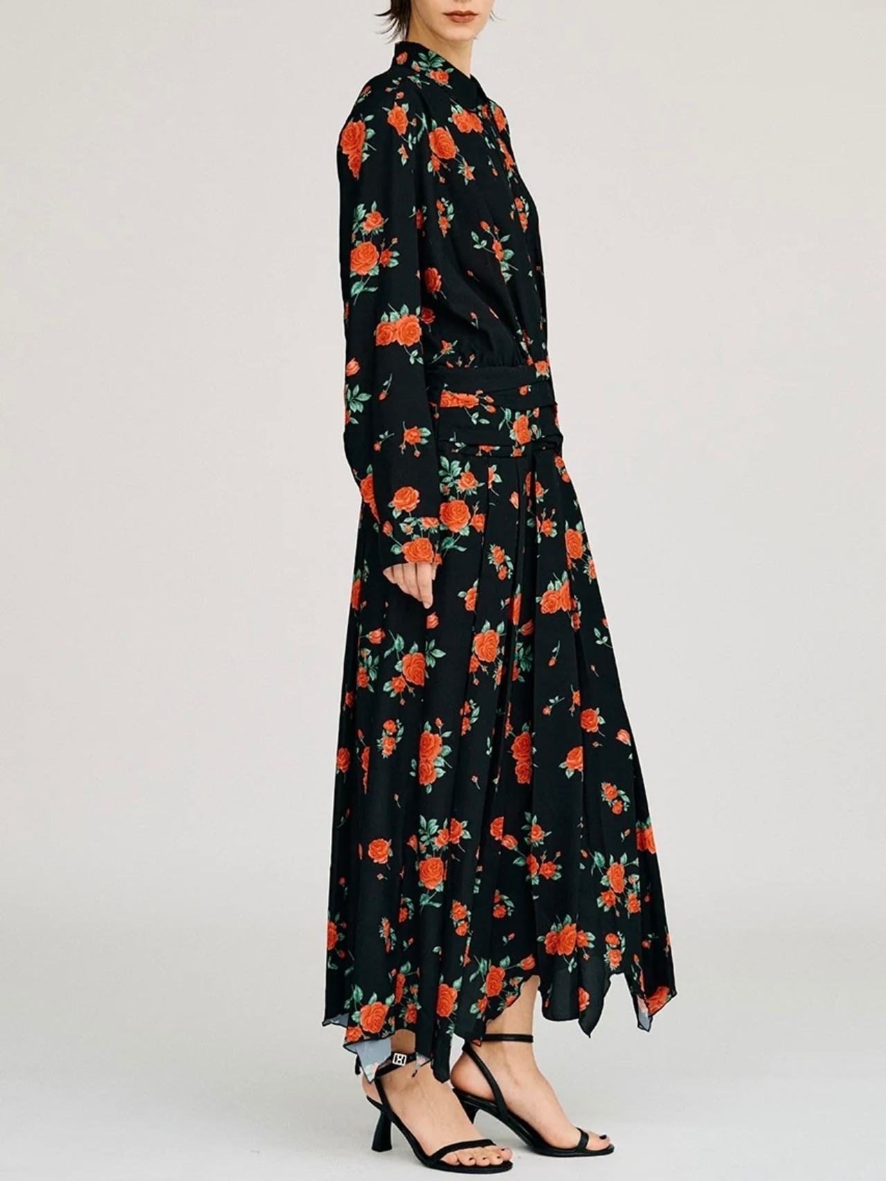 【26AW | WOMEN】PRANK PROJECT プランクプロジェクト / ワンピース / Asymmetrical Pleated Rose Dress  31262265602 - 6
