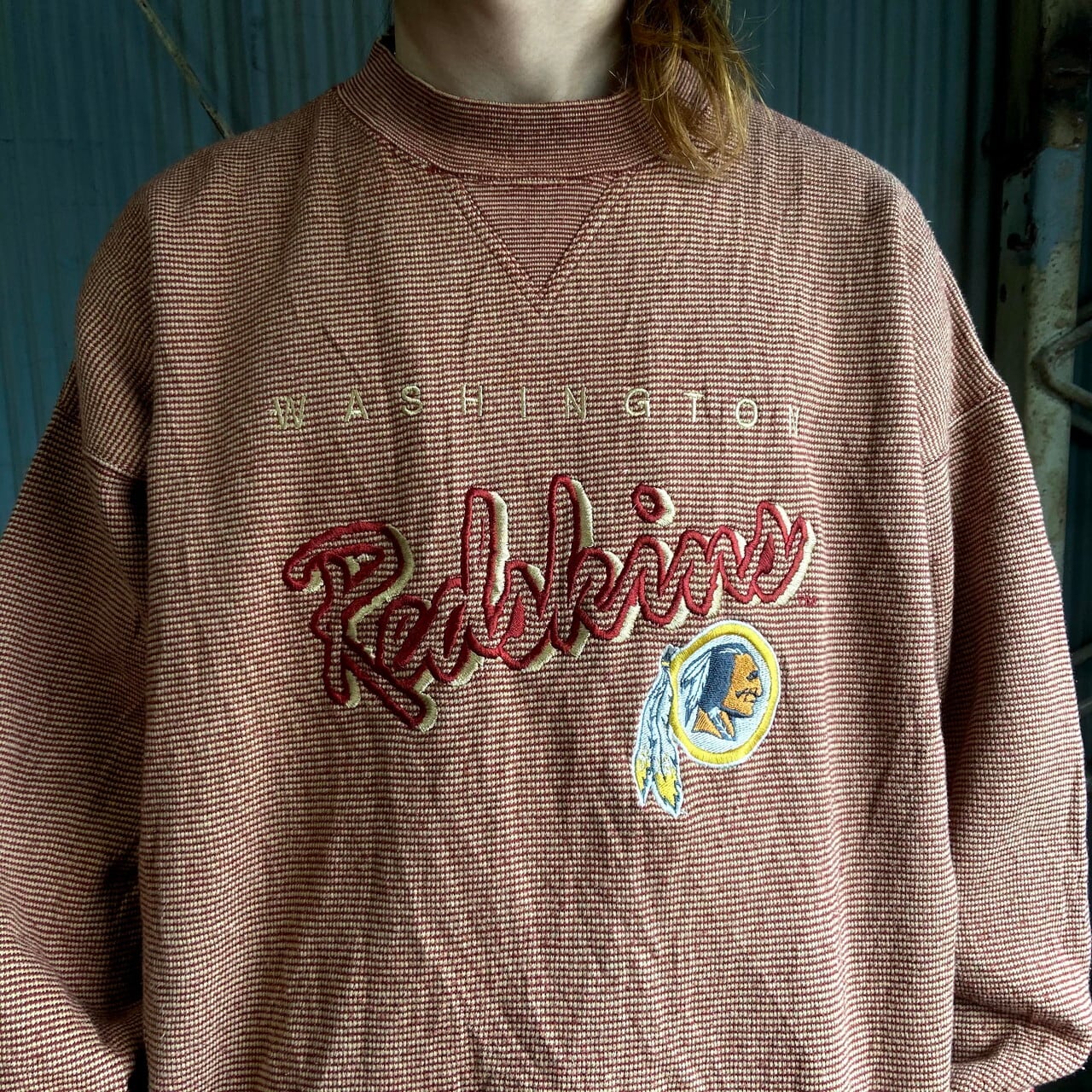 90s NFL REDSKINS スウェット L Lee SPORT ロゴ 刺繍