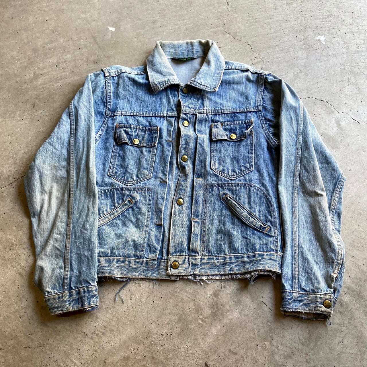 60年代 ELY エリー USA製 デニムジャケット メンズM相当 古着 Gジャン 