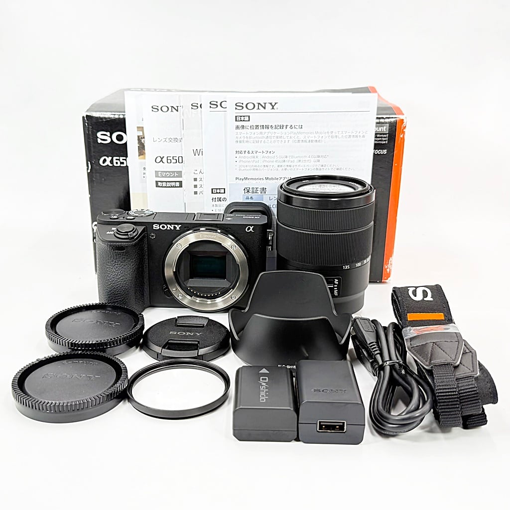 ソニー　ILCE-6500Mミラーレス一眼カメラ高倍率ズームレンズキット 美品】ソニー SONY α6500 高倍率ズームレンズキット [ILCE-6500M