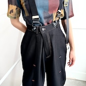 adjuster color stitch suspenders PT/black