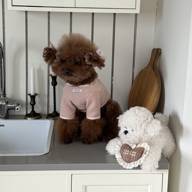 【即納】[tak!tak!tak!tak!] Fluffy Knit Series TOP（peach pink）