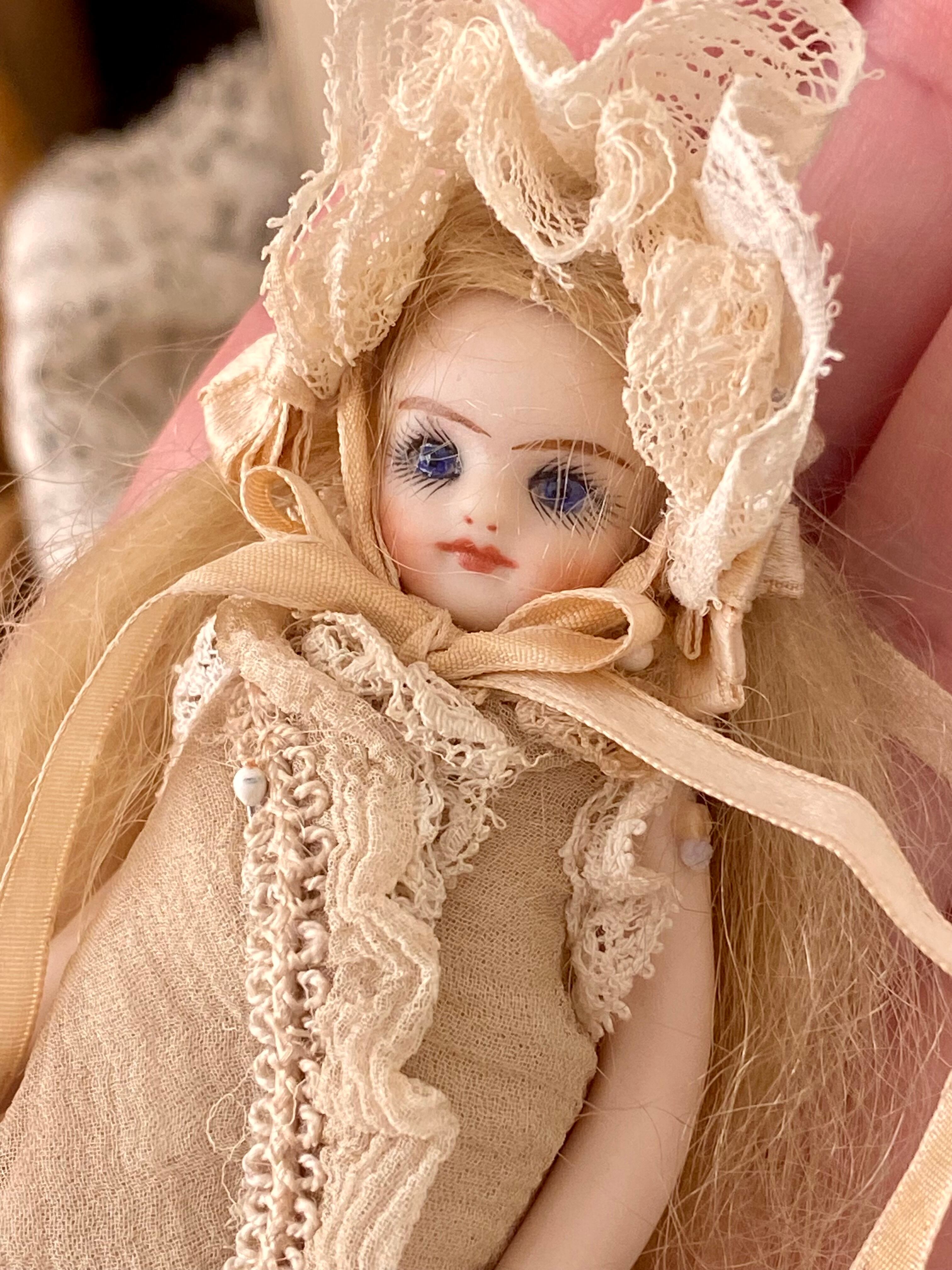 完成ドール】フレンチミニョネット/ オールビスク/ 10.5cm