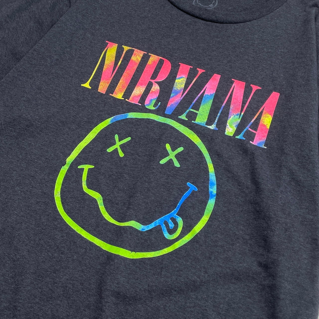 NIRVANA ニルヴァーナ スマイル バンドTシャツ バンT メンズ2XL 古着 