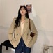 ✞ ジャケット 大人女子☆スタンダードソリッド カラー♡カーディガン ロング レトロ ソリッドカラー ✞ゴスロリ SM ミリ 甘ロリ クラロリ 和ロリ エレガント 黒ロリ 姫ロリ 華ロリ BB-BB21826232299