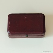 英国アンティークジュエリーケース H. V. Plymsell グリーンベルベット