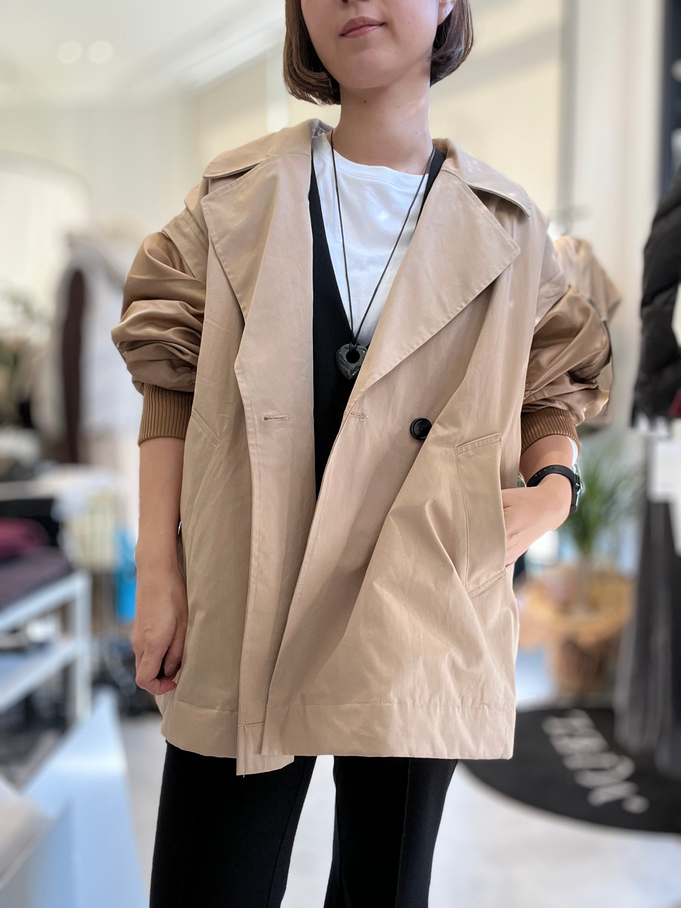 【SELECT】MA-1スリーブビッグカラーハーフコート 42-0186