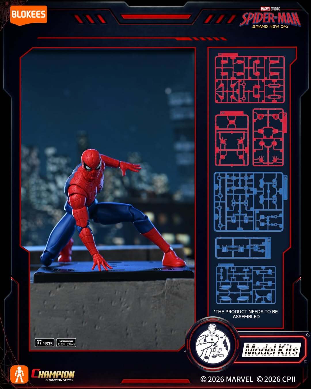 BLOKEES チャンピオン ライト スパイダーマン BND 4種 シークレット