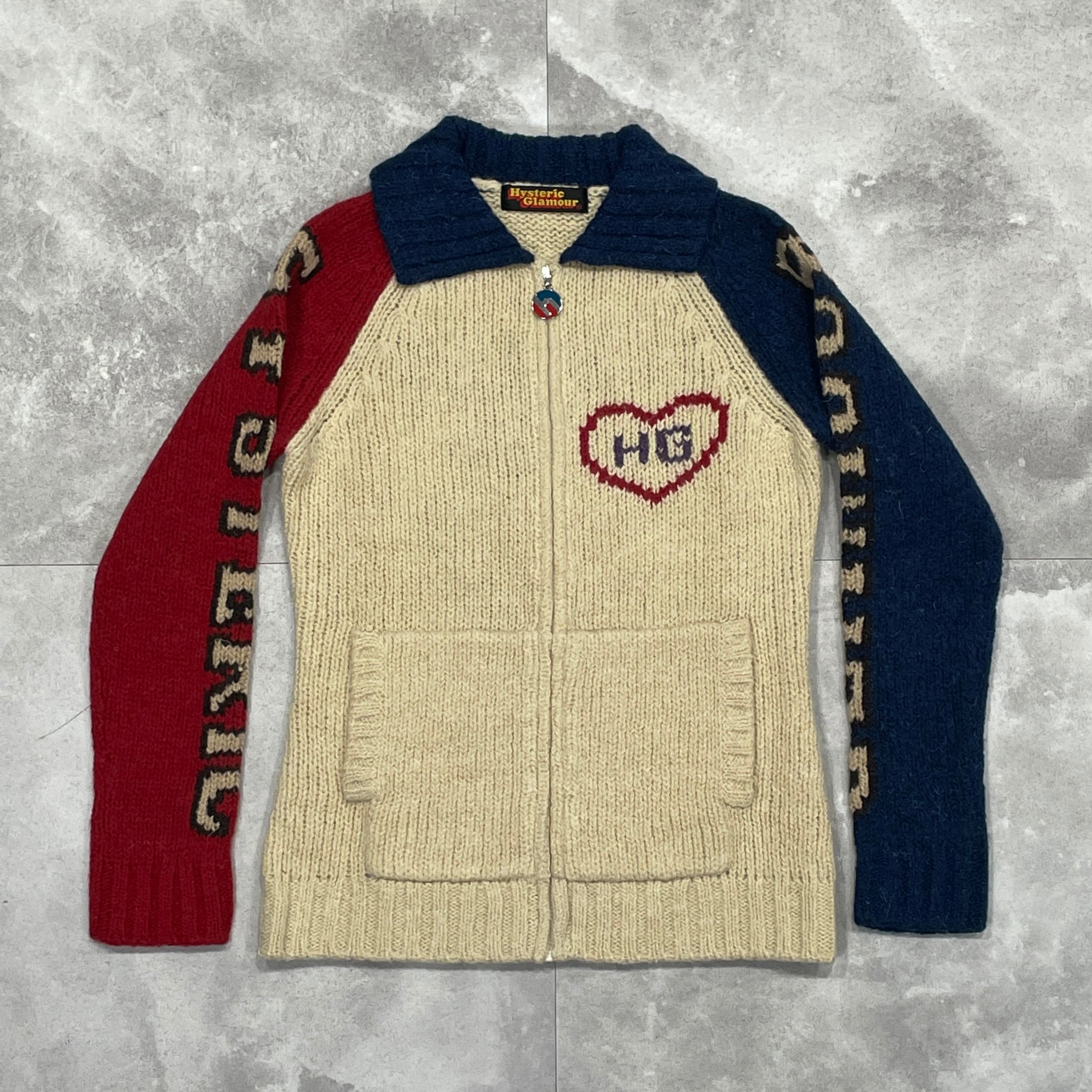 HYSTERIC GLAMOUR 泣かし ヒステリックグラマー カウチンニット カナダ製