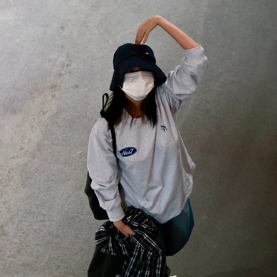 NOS7 ♥ Check Relaxing Long Sleeve /追跡付 ☆IU 着用!!【NOS7】Check Relaxing Long Sleeve - Light