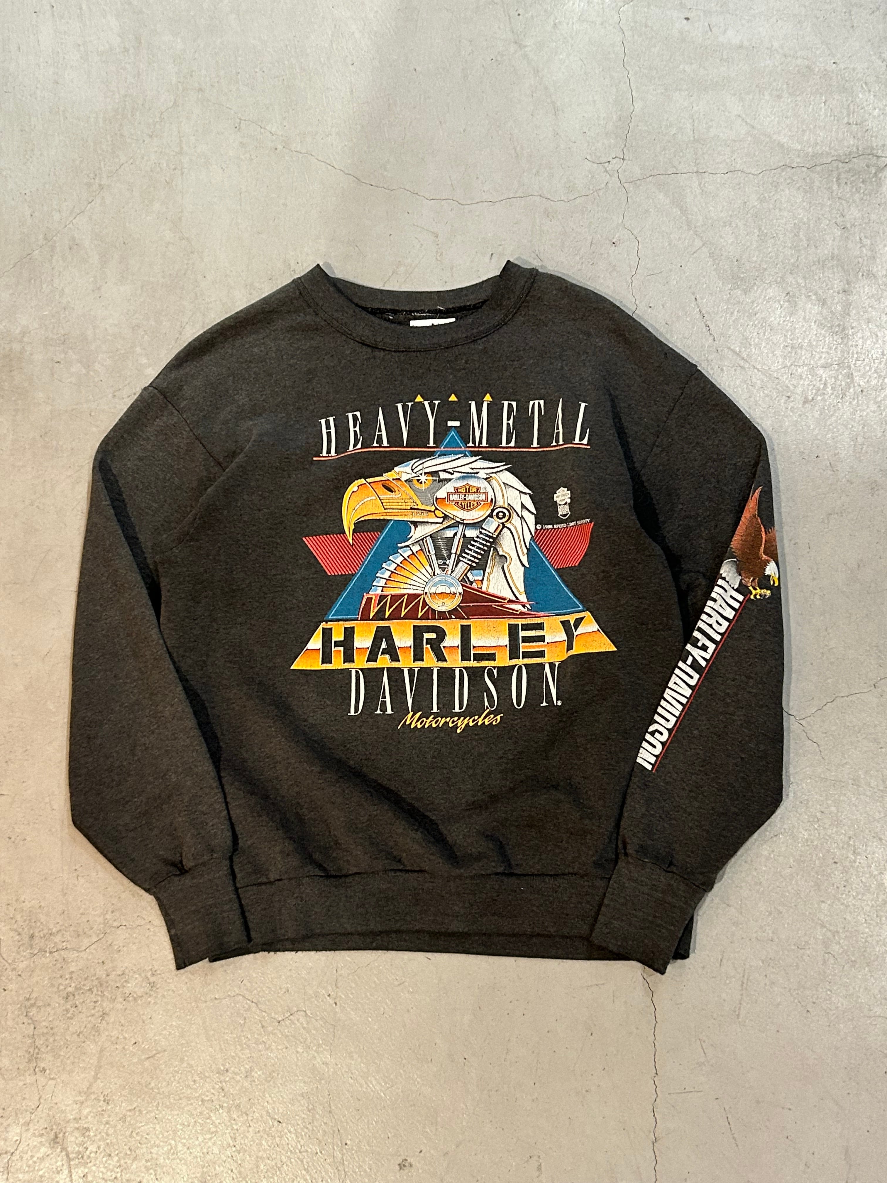 1988s Harley Davidson “HEAVY METAL” Eagle sweat【高円寺店】