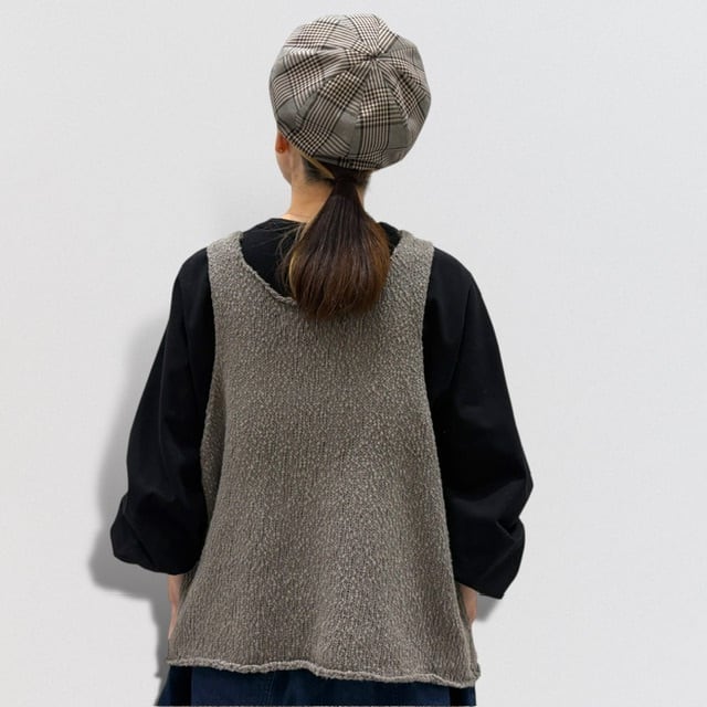 mizuiro ind リリーヤーンベスト ビスチェ グレー 楽天市場】mizuiro ind [ミズイロ インド] Lily-yarn vest [3-220118